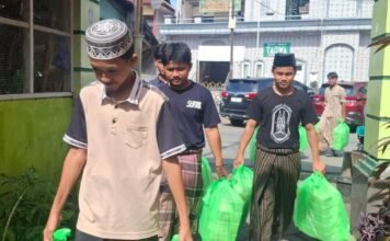 Santri Ponpes Yayasan Masjid Taqwa Dapat 150 Menu dari BAZNAS Makassar